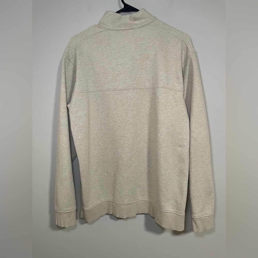 Columbia Hart Mountain II Men's 1/4 Zip Up Cream Long Sleeve - Picture 2 of 11